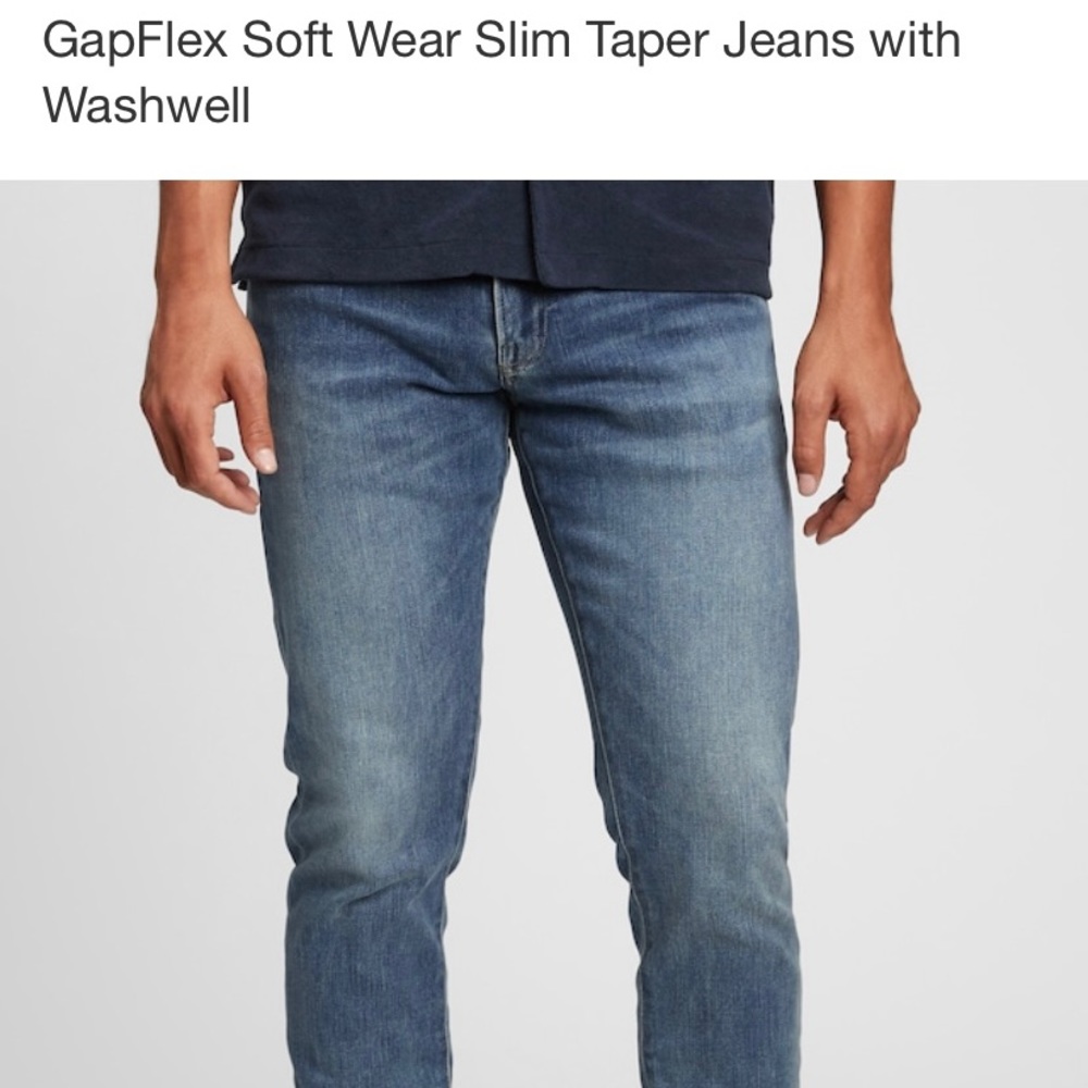 2 pair GAP Men’s SOFT WEAR Jeans, Slim Taper 30X30